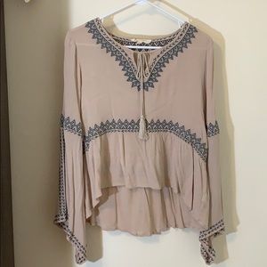 Bohemian flowy blouse